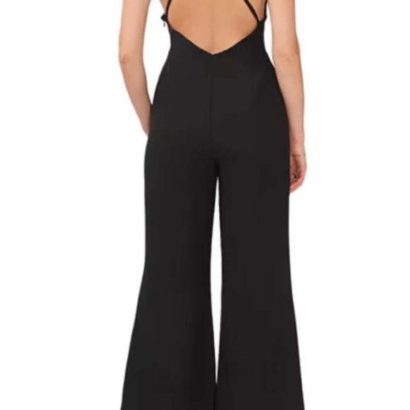 🆕 1.STATE Women's Open-Back Halter Wide-Leg Jumpsuit - Picture 4 of 16